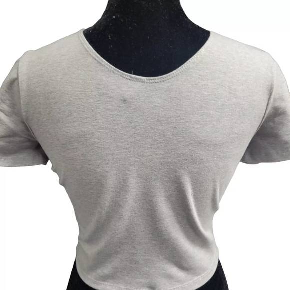 NEW AMERICAN APPAREL women's cropped top in heather gray - Picture 5 of 5